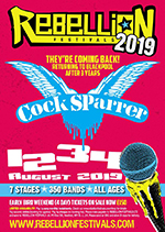 Cock Sparrer - Rebellion Festival, Blackpool 3.8.19